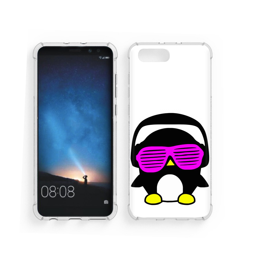 

Чехол MyPads Tocco для Honor V10 пингвин (PT98539.62.541), Прозрачный, Tocco
