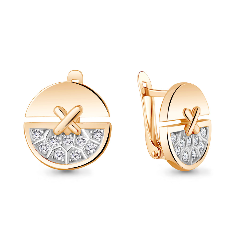 

Серьги из серебра с фианитом Aquamarine 49003А_925_з, 49003А_925_з