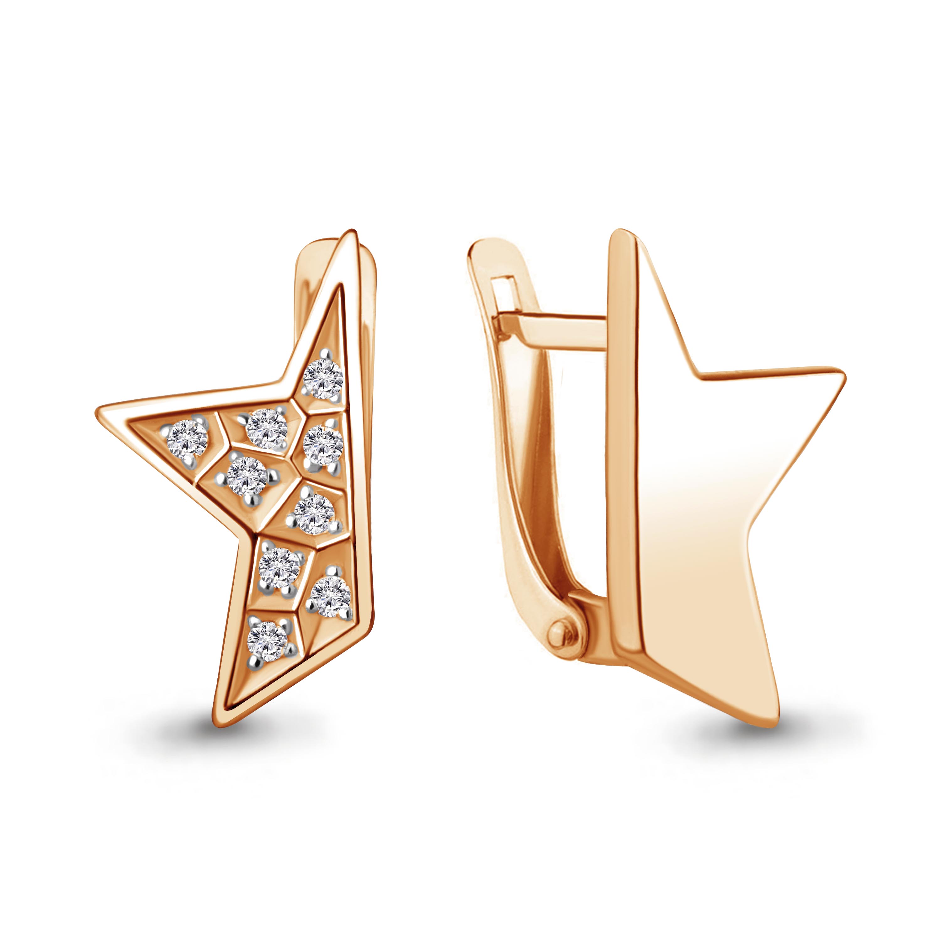 

Серьги из серебра с фианитом Aquamarine 49004А_925_з, 49004А_925_з