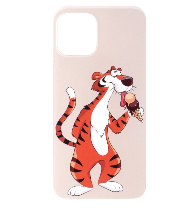 

Чехол для iPhone 12 Тигр и мороженое бежевый