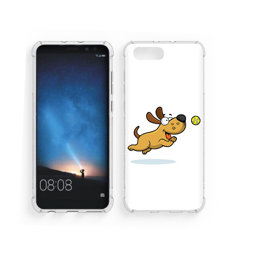 

Чехол MyPads Tocco для Honor V10 пёсик (PT98539.62.563), Прозрачный, Tocco