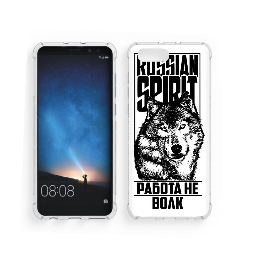 

Чехол MyPads Tocco для Honor V10 работа не волк (PT98539.62.564), Прозрачный, Tocco