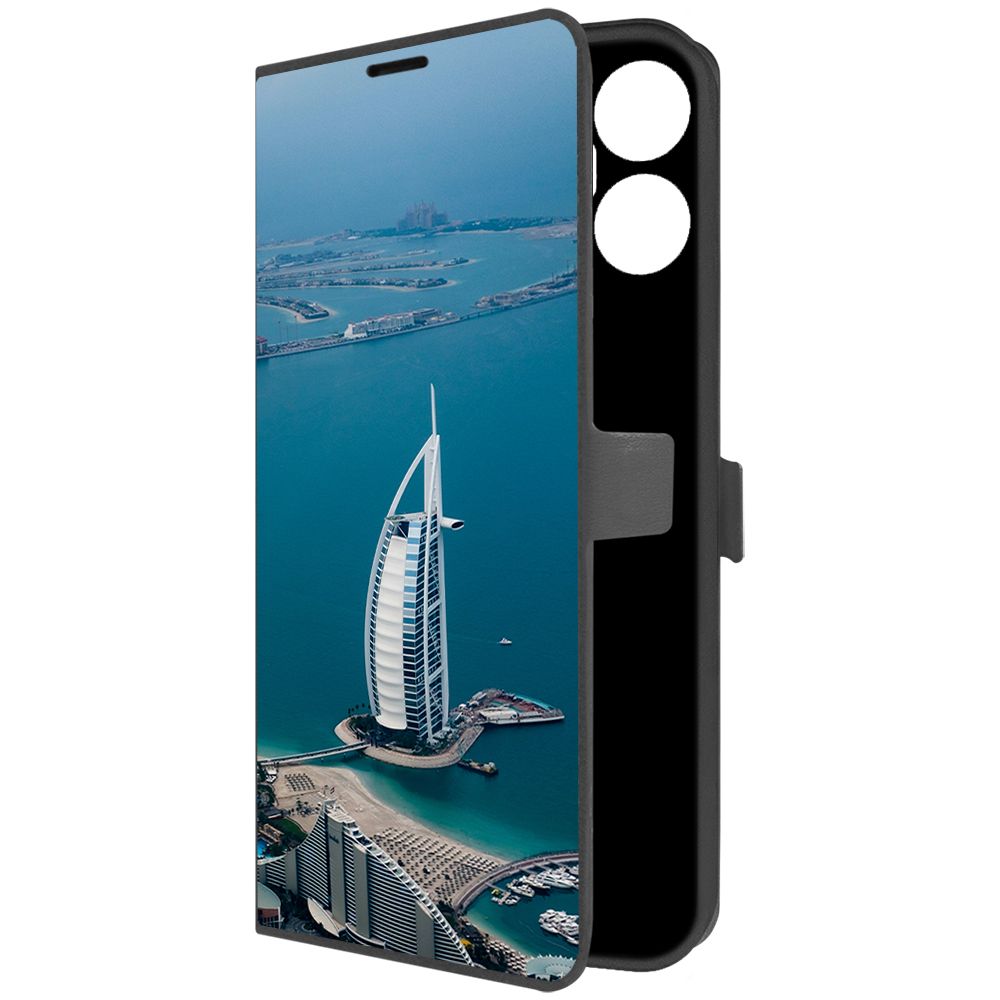 

Чехол-книжка Krutoff Eco Book для ITEL S18 Pro ОАЭ, Бурдж-эль-Араб (черный)