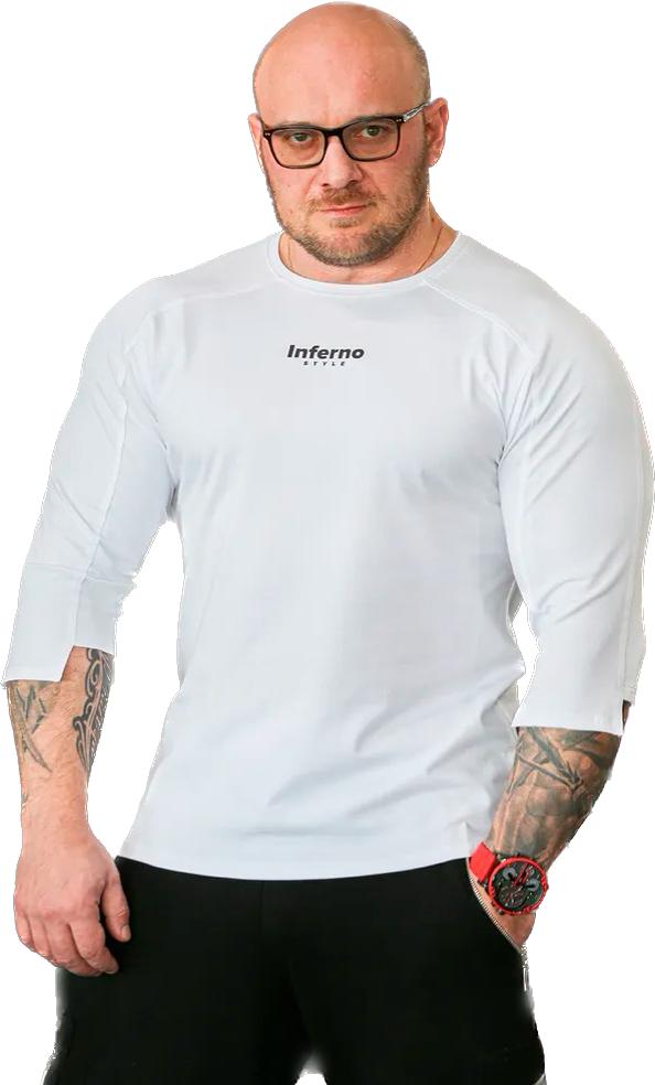 

Лонгслив мужской INFERNO style Ф-006 белый 3XL, Ф-006