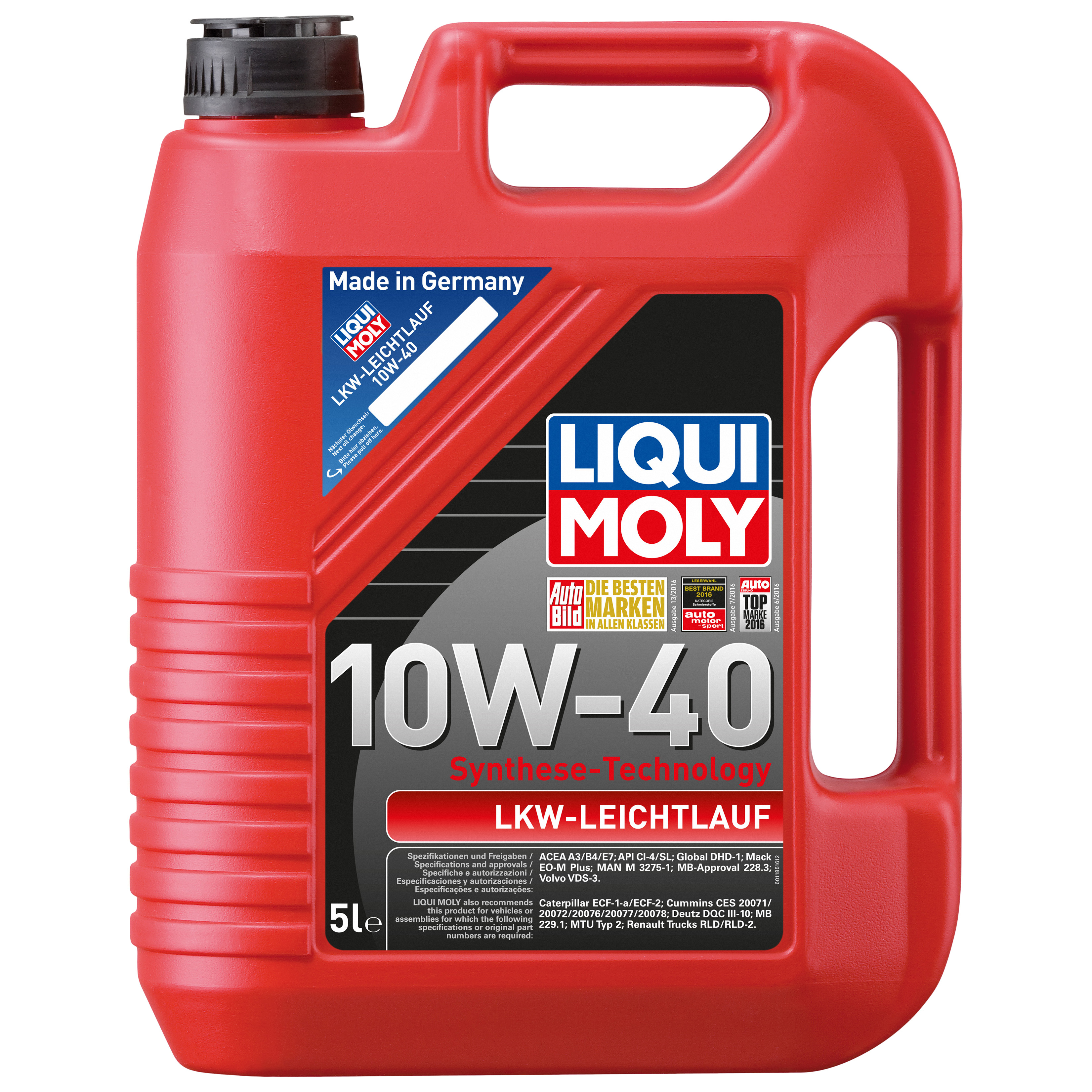 Моторное масло LIQUI MOLY LKW-Leichtlauf-Motoroil Basic10W40 5л