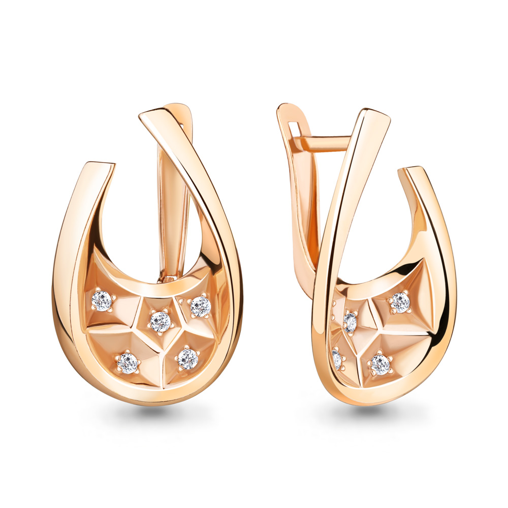 

Серьги из серебра с фианитом Aquamarine 49005А_925_з, 49005А_925_з