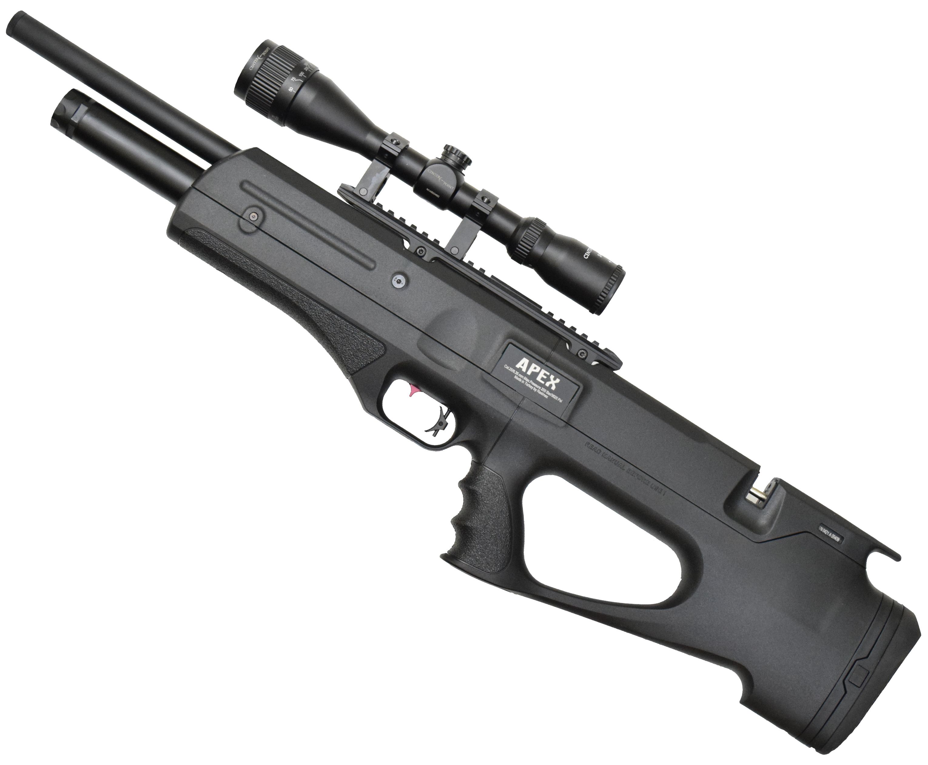 Пневматическая PCP винтовка Reximex Apex 6.35 мм (черный, пластик)