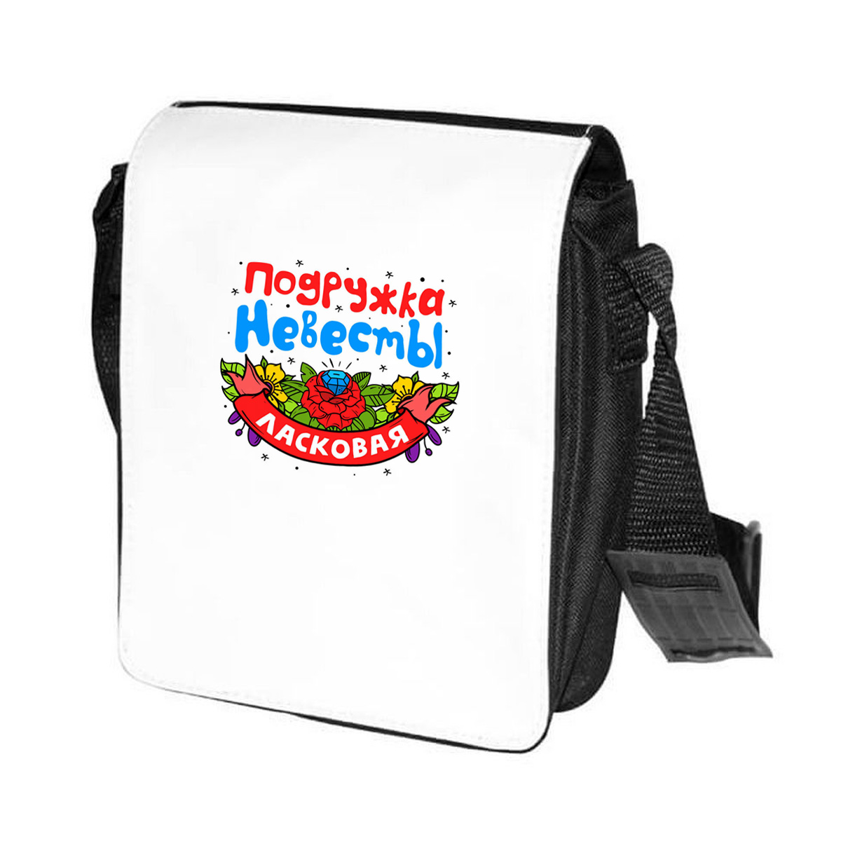 

Сумка женская CoolPodarok CN042501 черно-белый, Черный;белый, CN042501