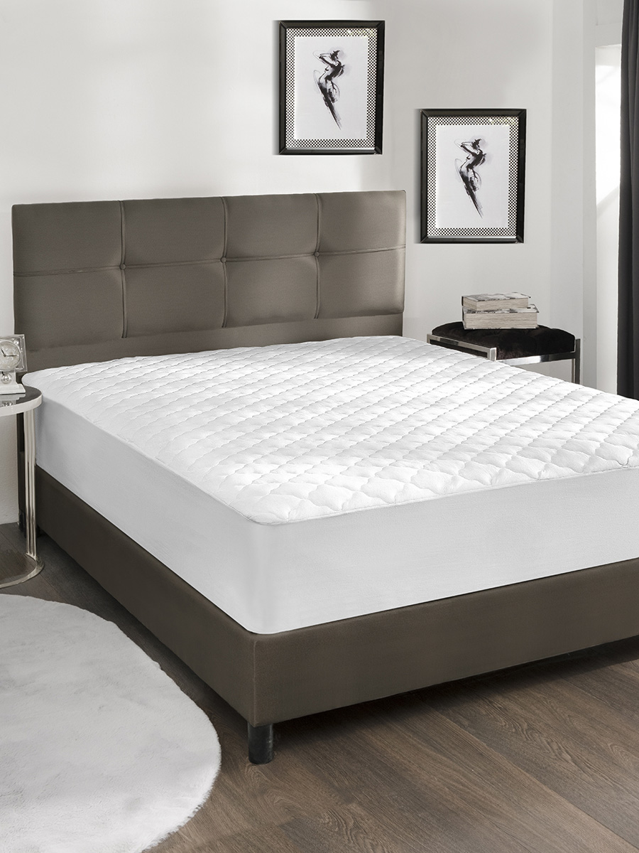 Наматрасник KARNA Забота&Комфорт стеганый водонепроницаемый 80х200см Белый krn818977