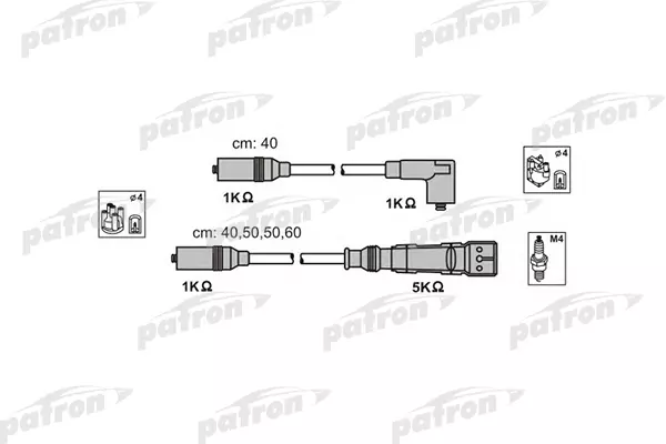 PATRON Комплект проводов зажигания PATRON PSCI1002