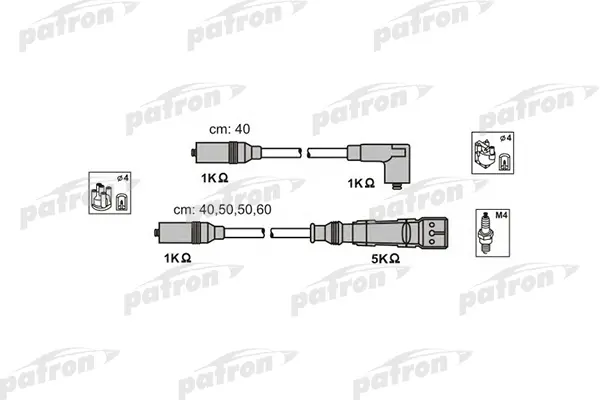 

Комплект проводов зажигания PATRON PSCI1002