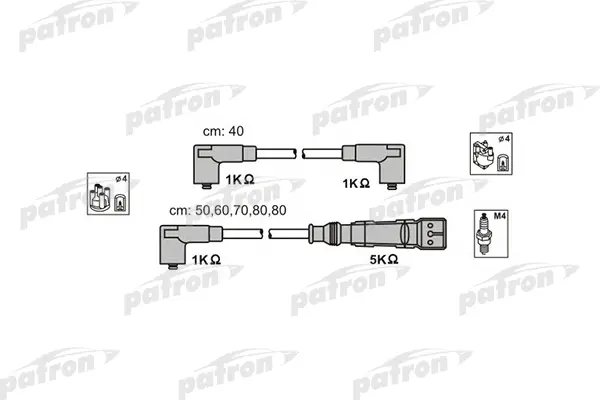 

Комплект Проводов Зажигания Авм4Р Аudi: 100 84-90, 100 90-94, 200 83-91, 200 Аvаnт 83-91,