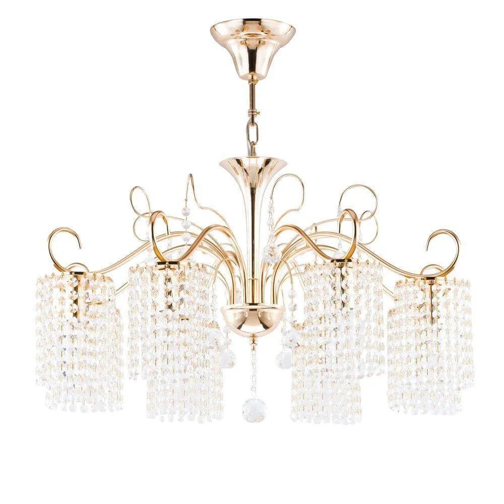 

Подвесная люстра Freya Leona FR1127-PL-08-G, цвет золото