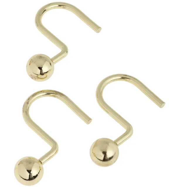 

Кольца для шторки в ванной Carnation Home Fashions Ball Type Hook Brass