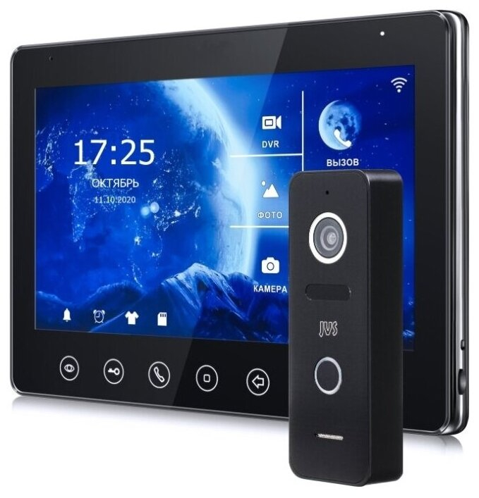 

Комплект видеодомофона JVS SPARK HD WIFI BLACK, SPARK HD WIFI BLACK