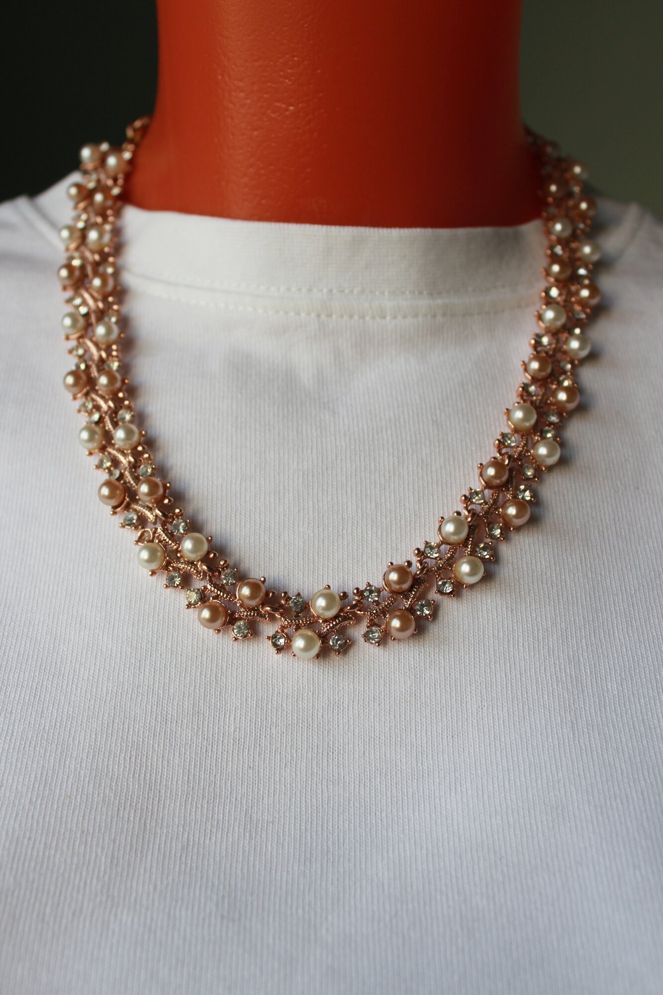 Ожерелье из бижутерного сплава 45 см Fashion Jewerly 158, пластик