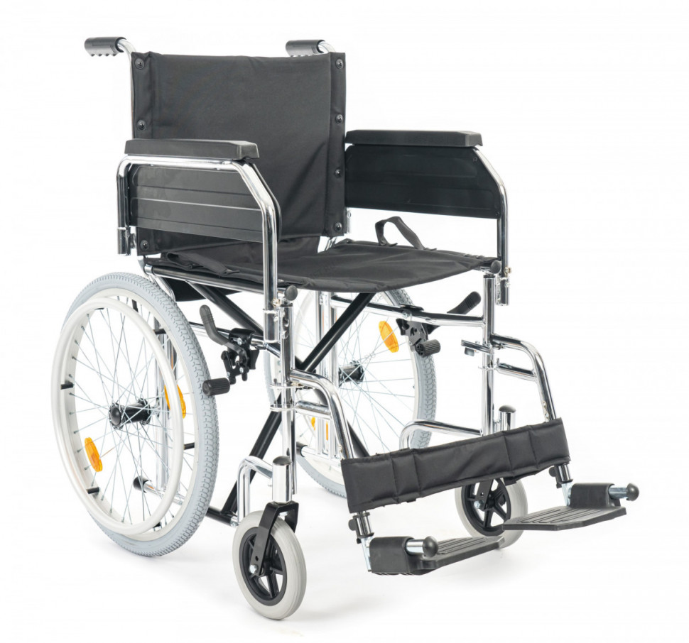 Кресло-коляска механическая МЕТ МК-150 для узких проходов, ширина сиденья 43 см