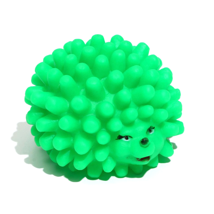 

Игрушка Пижон пищащая Ёжик малый для собак, 6,5 см, зелёная