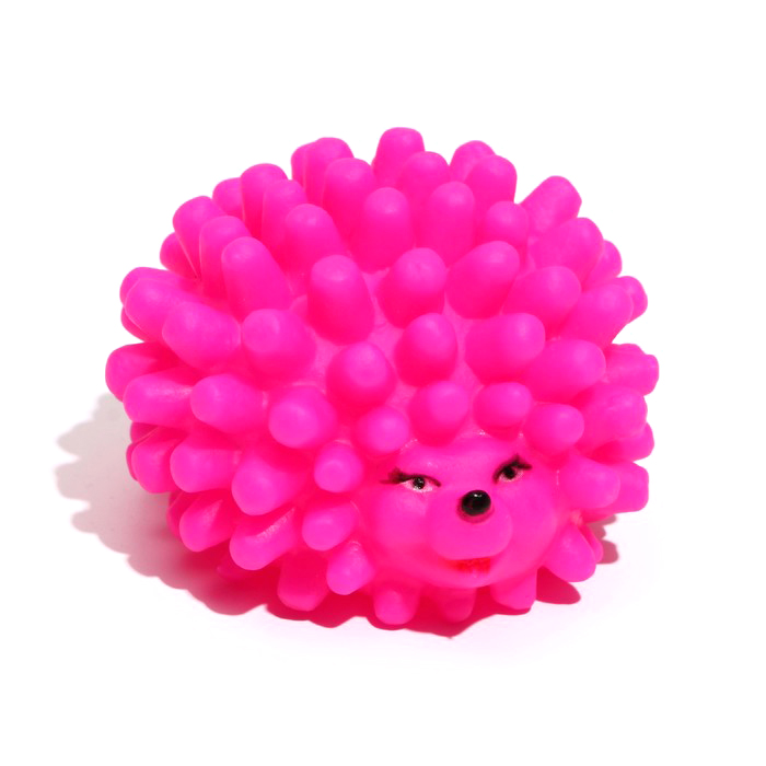 

Игрушка Пижон пищащая Ёжик малый для собак, 6,5 см, розовая