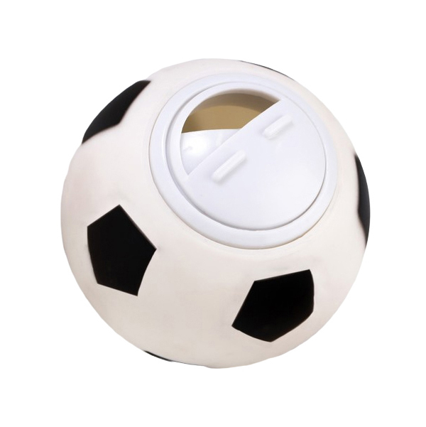Игрушка-шар Пижон под лакомства Футбол, 8 см, белая