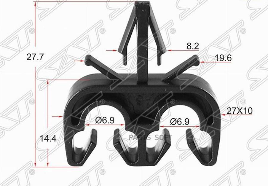 

SAT ST-M10366 Клипса эл. проводки TOYOTA/LEXUS 1 шт. 1шт