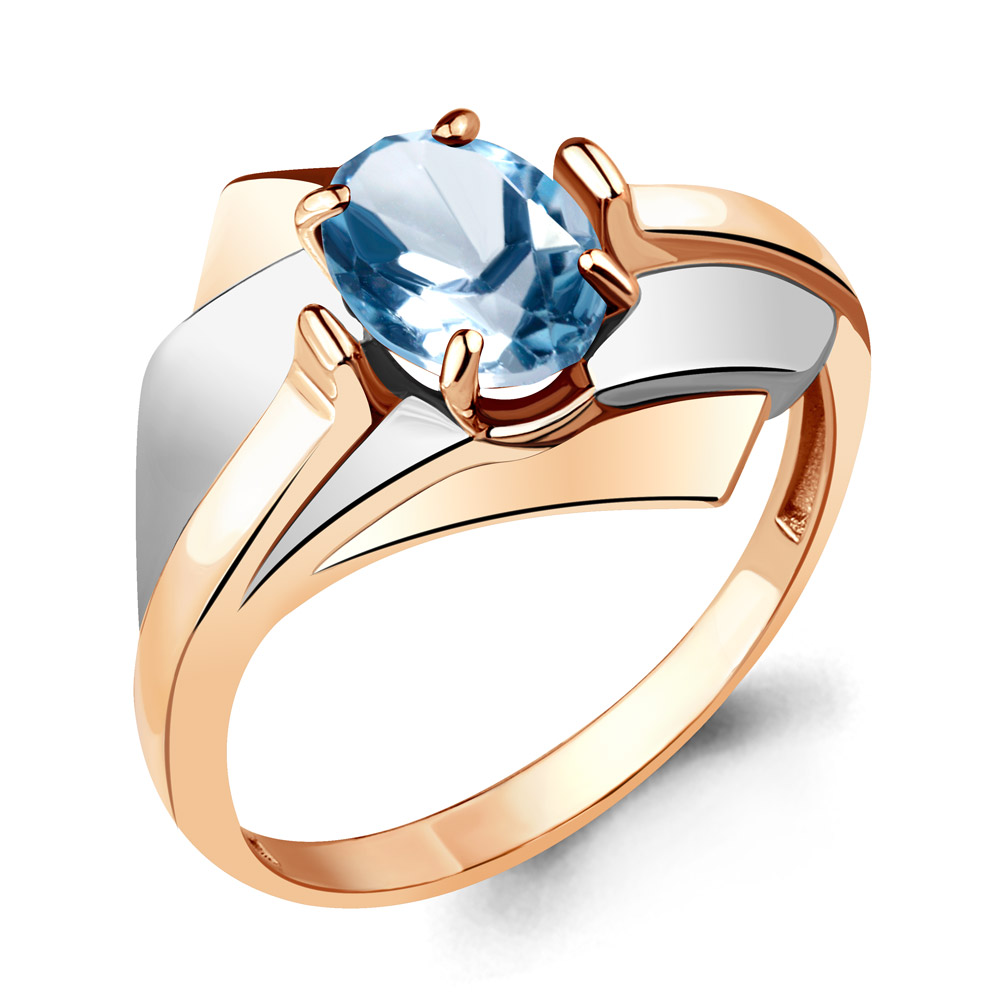 фото Кольцо из серебра с топазом р. 18,5 aquamarine 6593005_925_з