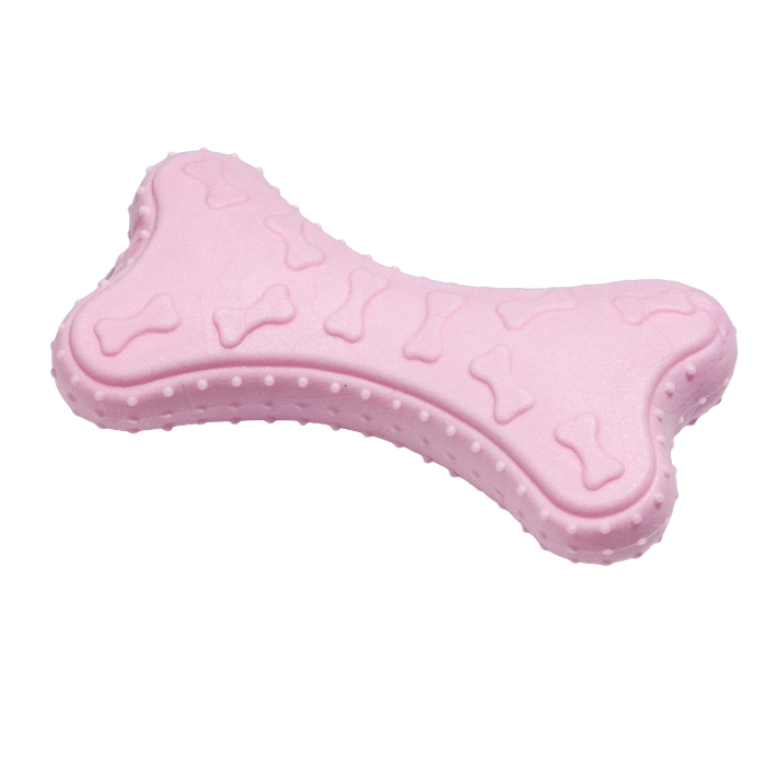 Игрушка Пижон Premium плавающая Косточки, вспененный TPR, 10,5 х 5,5 х 2 см, розовая