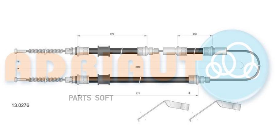 трос ручника Ford Transit all 91>