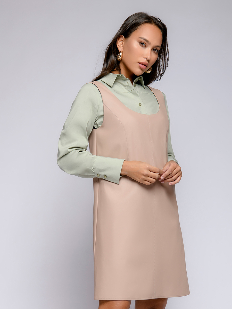 

Сарафан женский 1001dress 0152201-02656 бежевый 42, 0152201-02656