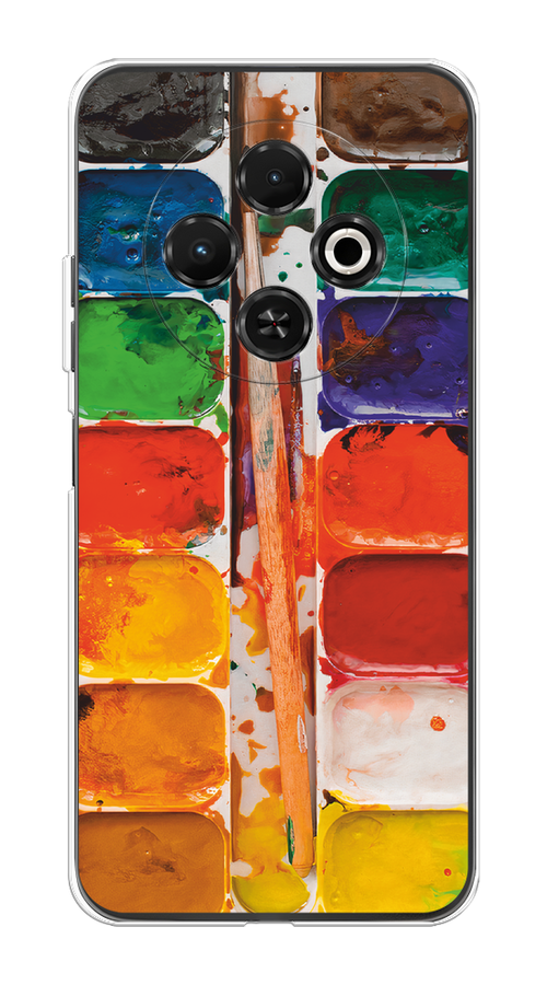 

Чехол на Tecno Spark 30C "Акварель", Красный;желтый;синий, 309250-1