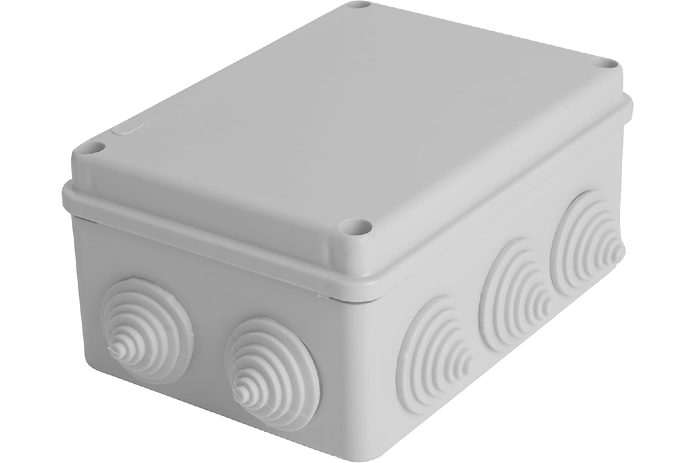 STEKKER Коробка разветвительная 150*110*70мм, 10 вводов, IP55, светло-серая, EBX10-310-55