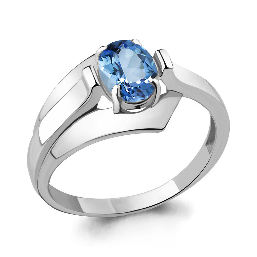 

Кольцо из серебра с топазом р. , Aquamarine 6593105_925_р, 6593105_925_р