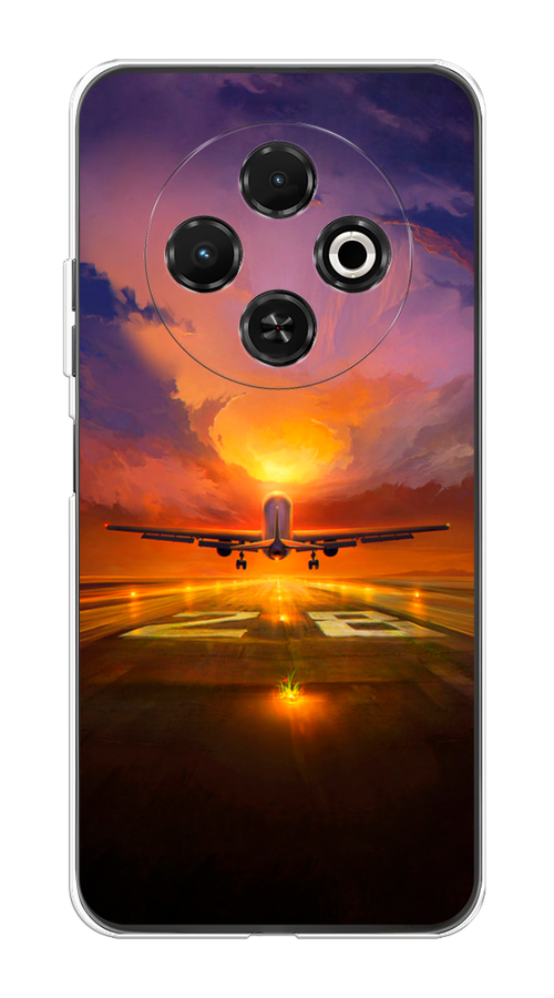 

Чехол на Tecno Spark 30C "Самолет на посадке", Оранжевый;синий, 309250-1