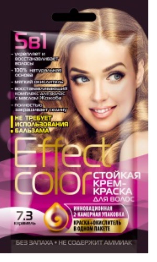 Крем-краска для волос FitoColor, Effect Color, тон Карамель, 50мл саше, 6шт. чулок mediven plus 3 класс 407 medi 5 карамель малая правый