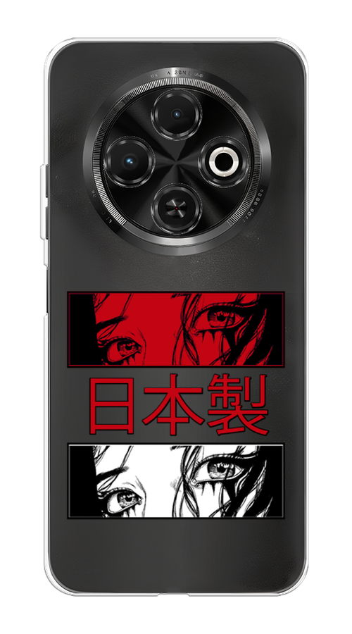 

Чехол на Tecno Spark 30C "Аниме глаза манга", Красный;белый;черный, 309250-1