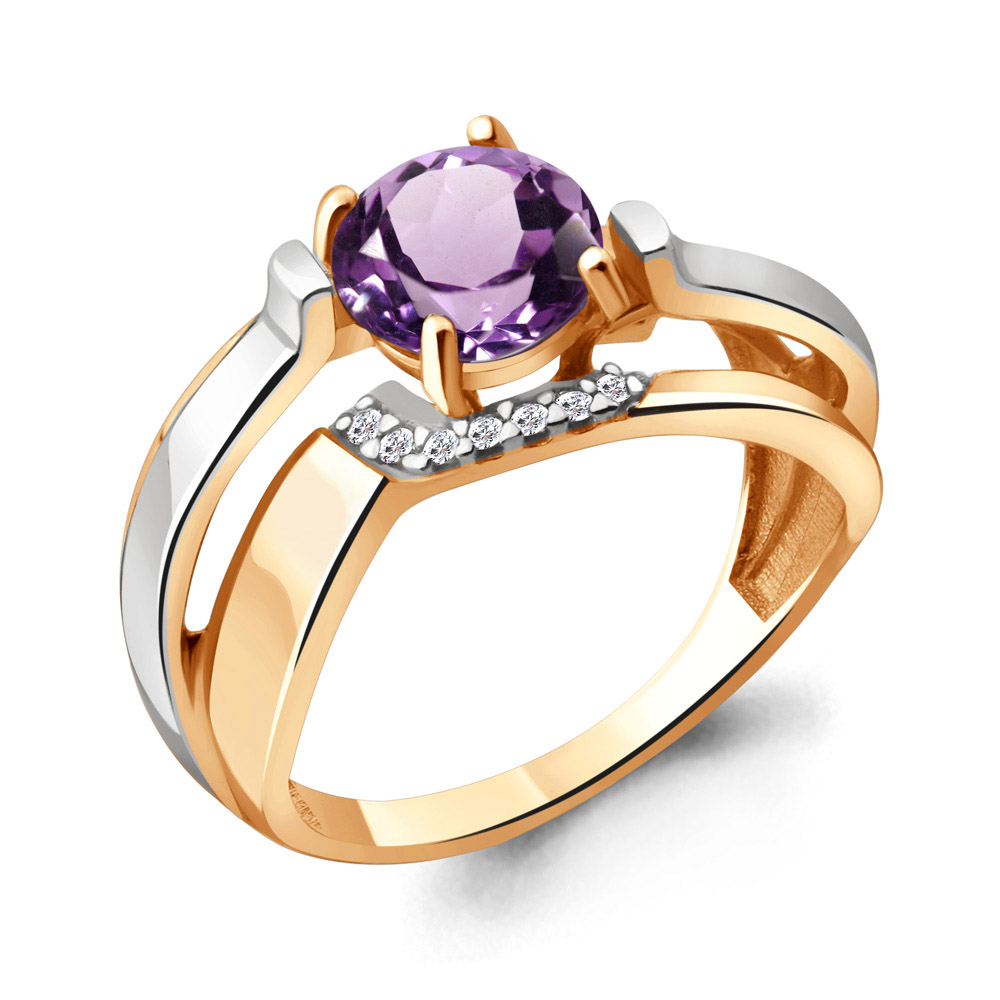 

Кольцо из серебра с аметистом р. , Aquamarine 6593404А_925_з, 6593404А_925_з