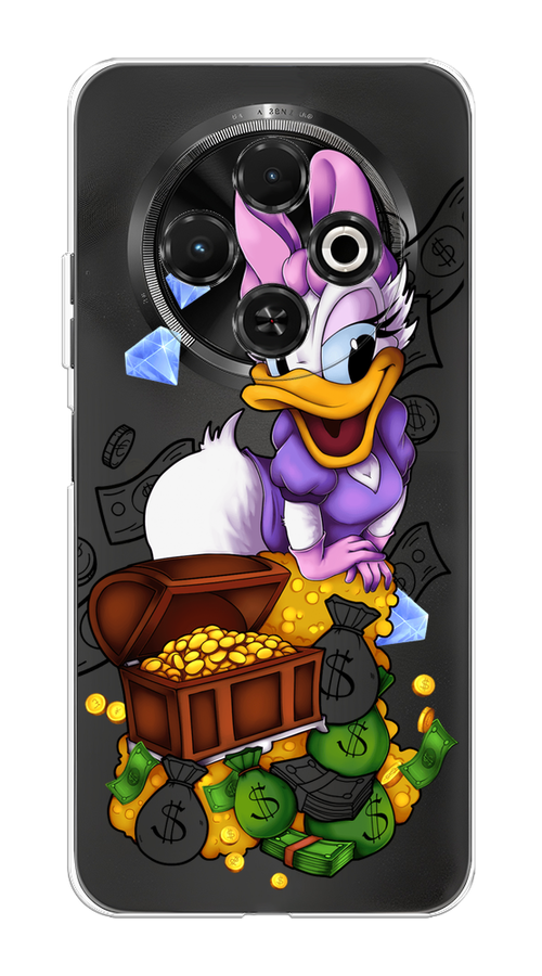 

Чехол на Tecno Spark 30C "Rich Daisy Duck", Коричневый;белый;фиолетовый, 309250-1