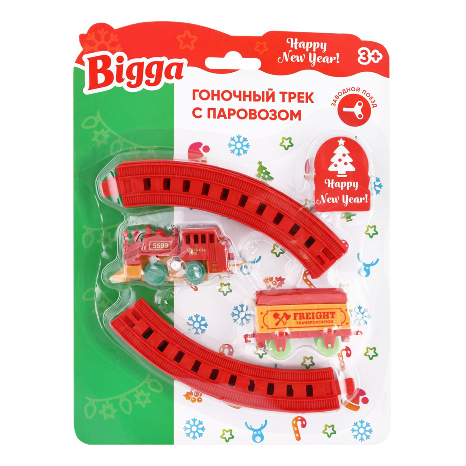 

Набор Bigga Гоночный трек с паровозом