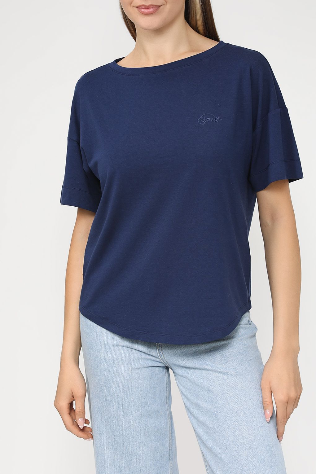 

Футболка домашняя женская Esprit 073ER1Y328 синяя 2XL, Синий, 073ER1Y328