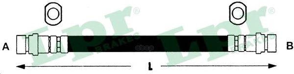 

Шланг тормозной задний Toyota RAV 4 I/RAV 4 I Cabrio 94>00 LPR 6T47439
