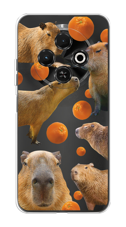 

Чехол на Tecno Spark 30C "Капибара и апельсины", Бежевый;оранжевый, 309250-1