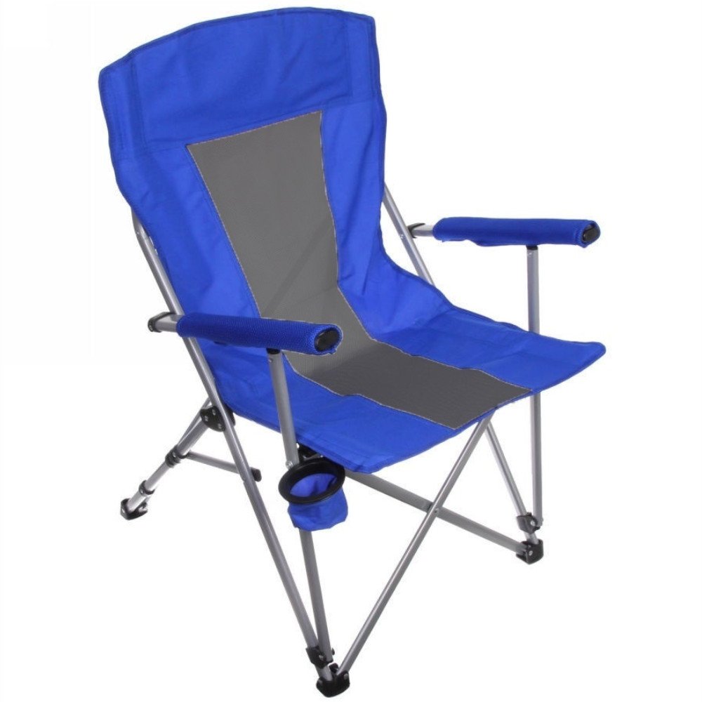 Кресло складное PREMIUM 90х50х60 синий-черный 702390