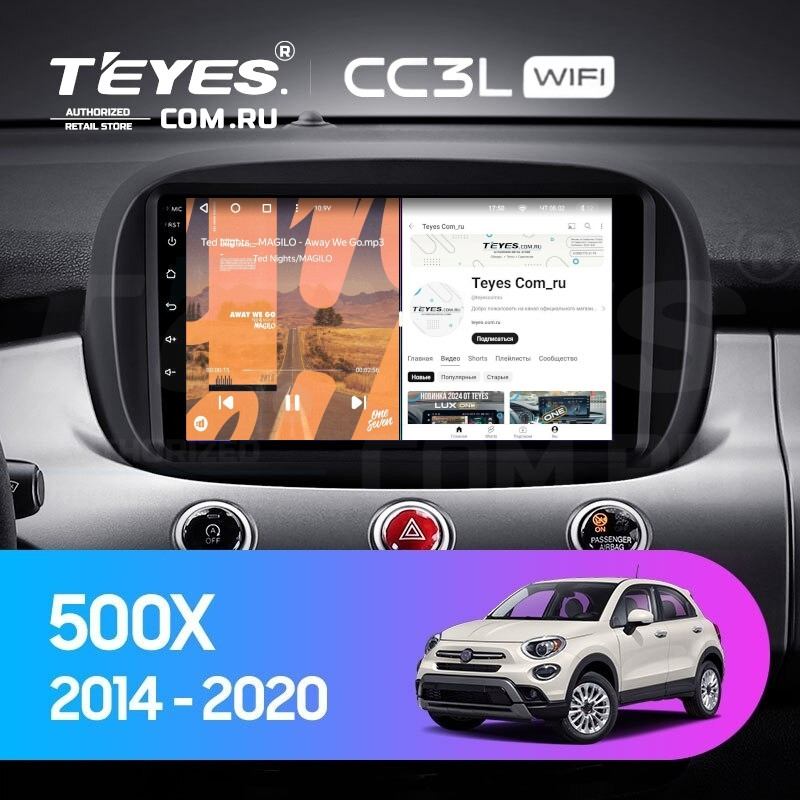 

Штатная магнитола Teyes CC3L WiFi 2/32 Fiat 500X (2014-2020), CC3L