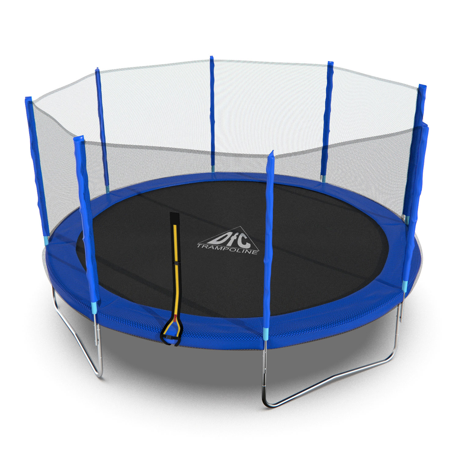 

Батут DFC Trampoline Fitness с сеткой 14ft, Синий, Trampoline Fitness