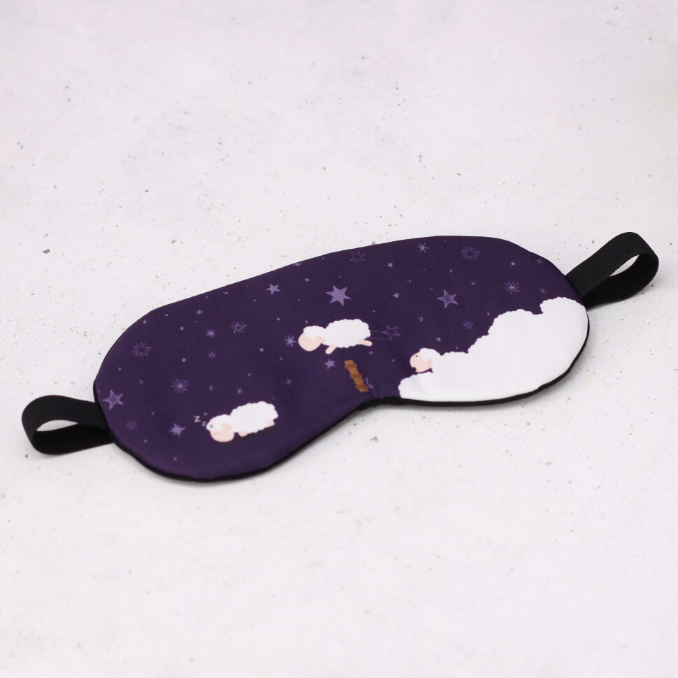 Маска для сна Sheep the night фиолетовая