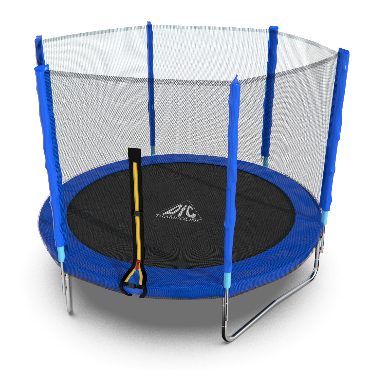 

Батут DFC Trampoline Fitness с сеткой 8ft, Синий, Trampoline Fitness