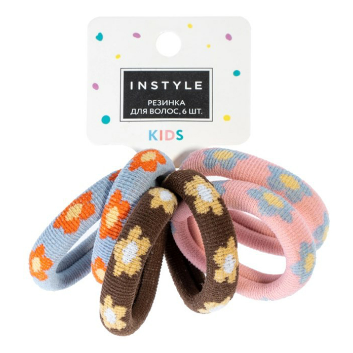 

Резинки детские InStyle 6 шт в ассортименте, Разноцветный, 18488153