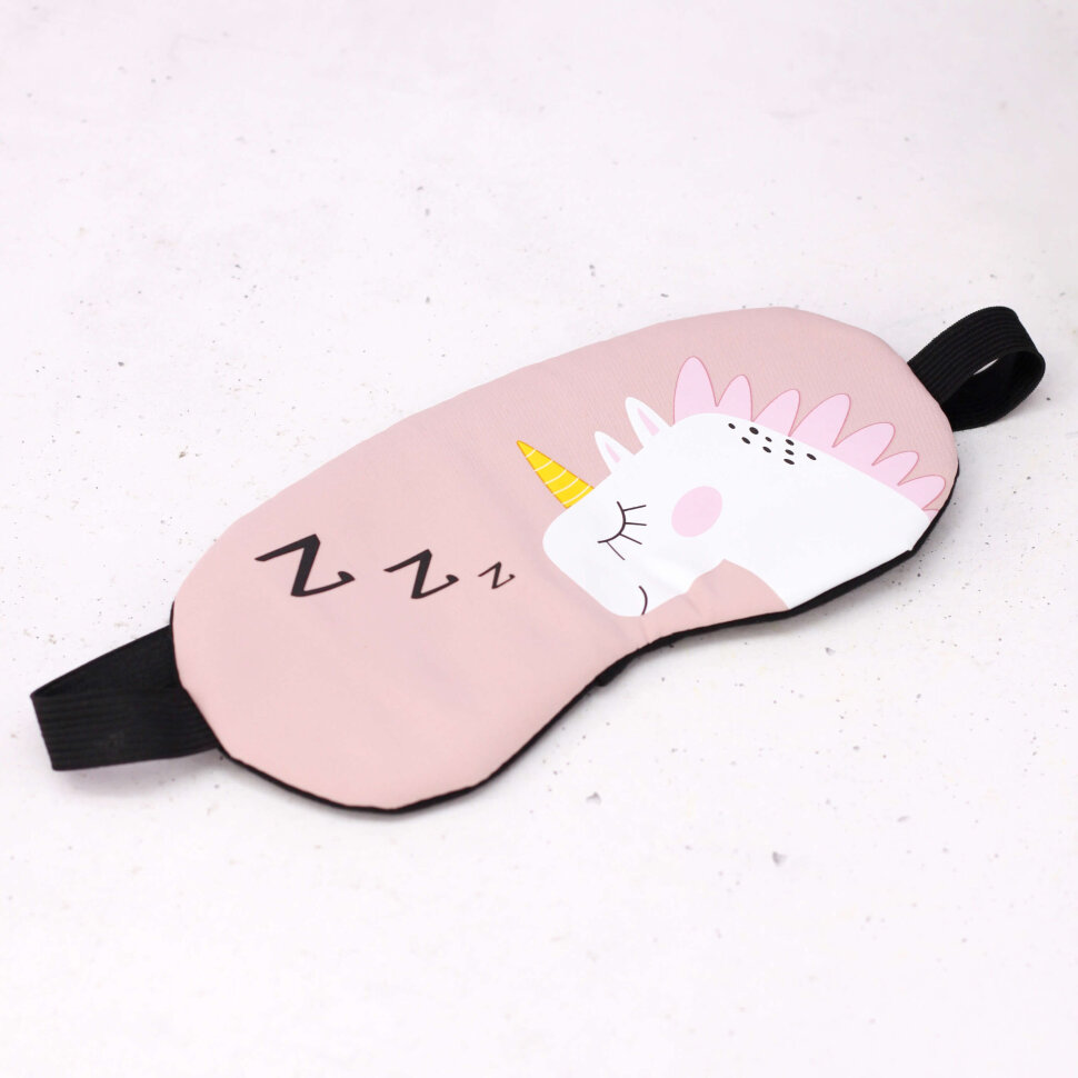 Маска для сна Unicorn dream розовая