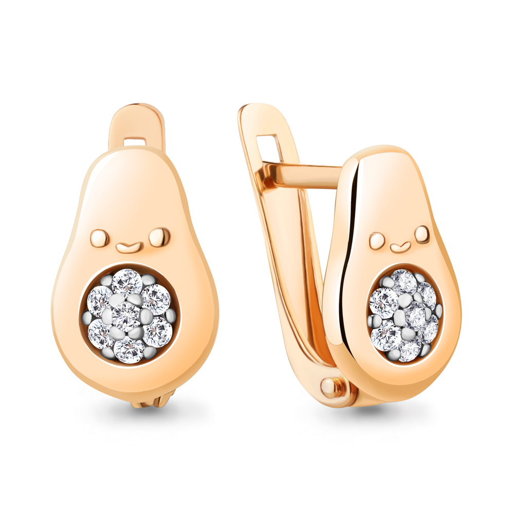 

Серьги из серебра с фианитом Aquamarine 49338А_925_з, 49338А_925_з