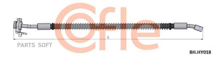 Шланг Тормозной Передн Лев Hyundai Santa Fe 06- Cofle арт. 92.BH.HY018